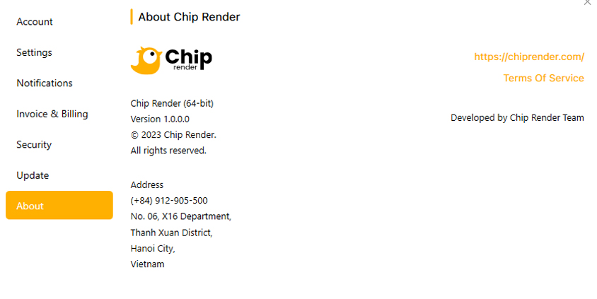 About chip render